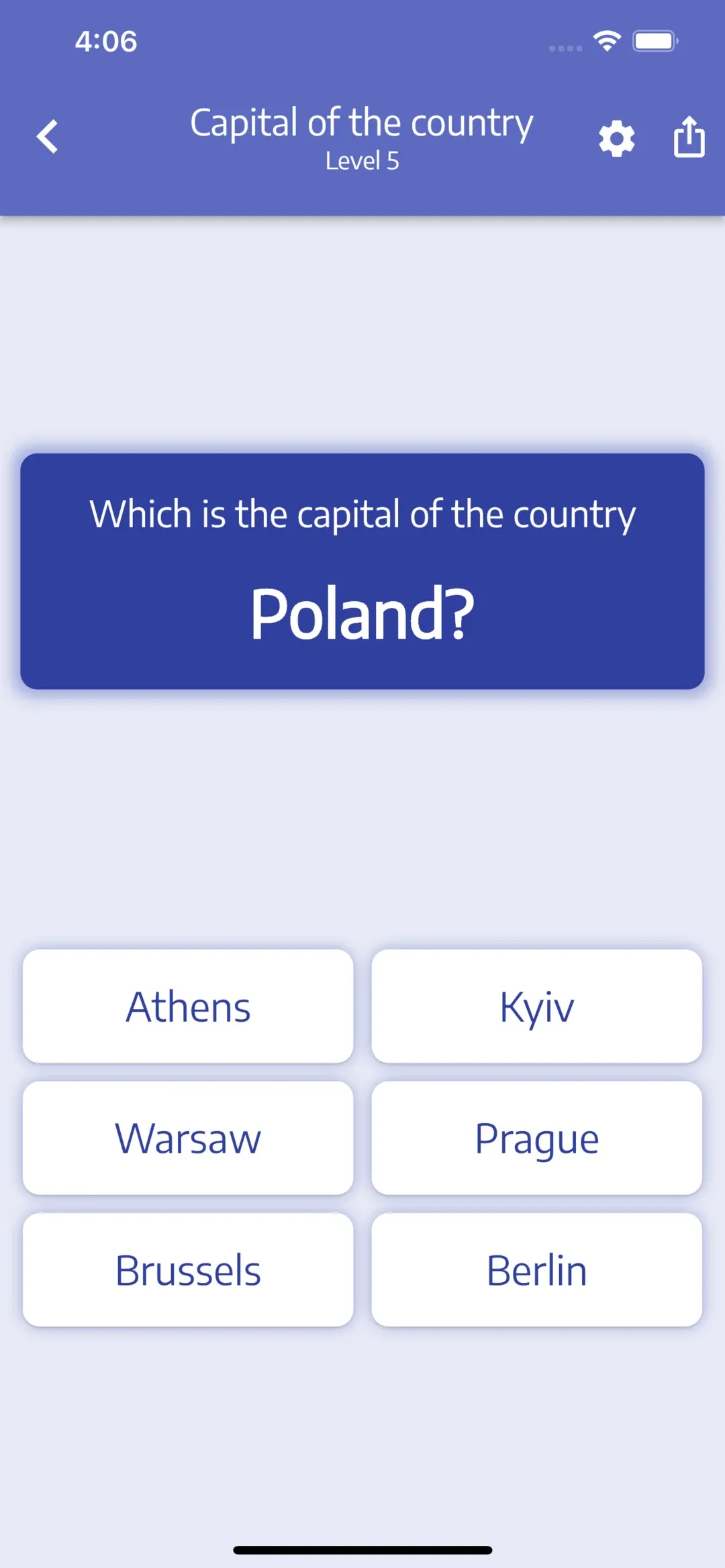 Capitals of countries, states and regions